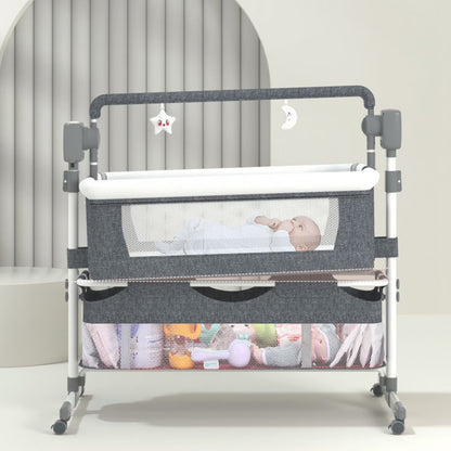 Portable Baby Bassinet and Rocking Crib