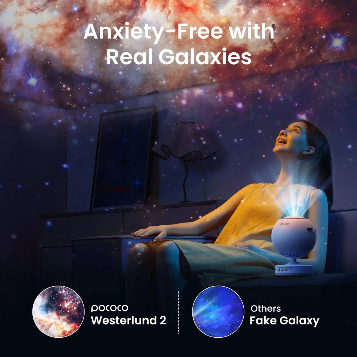 Galaxy Light Projector - High-Definition Star Projection Night Lamp for Children