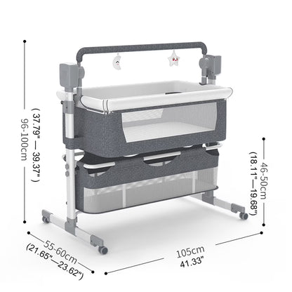 Portable Baby Bassinet and Rocking Crib